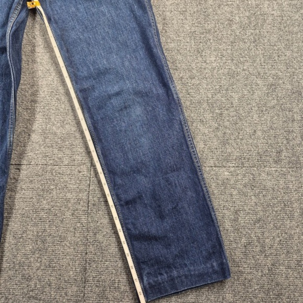 Vintage Calvin Klein High Waisted Jeans Dark Wash Straight Leg 25 Made in USA - Picture 2 of 9